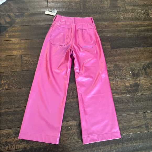 NWT MAEVE The Colette Cropped Wide Leg faux leather sz 26 - Picture 6 of 7